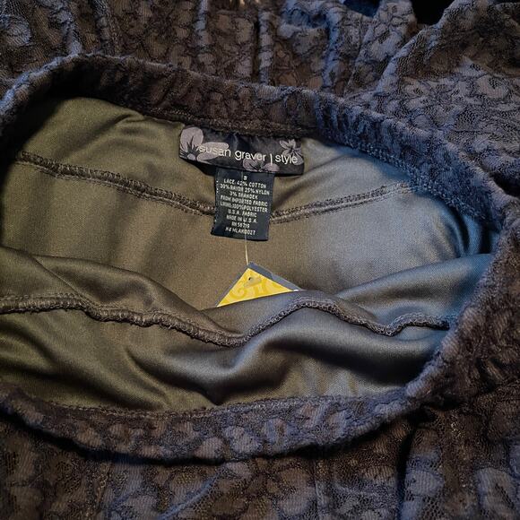 Susan Graves Style Lace gray Long Skirt Size Small Women's Clothing - Picture 5 of 8